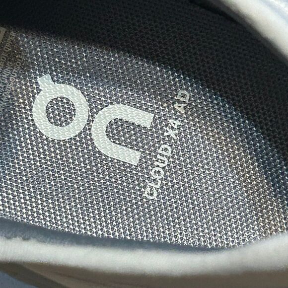 On Cloud x 4 AD wolf alloy running lace up shoes sneakers women’s 9 new in box - Picture 8 of 8